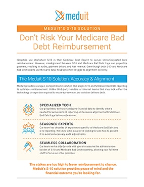 Medicare Bad Debt Reimbursement